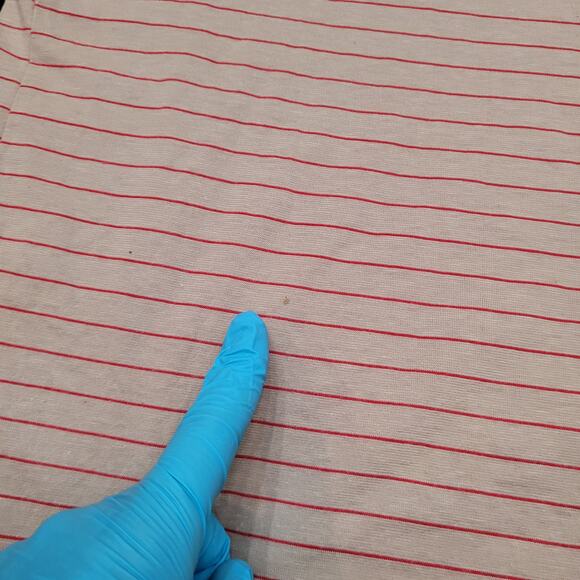 VTG 70s Finalist Dagger Collar Knit Polo Mens XS Horizontal Stripe - Picture 3 of 11